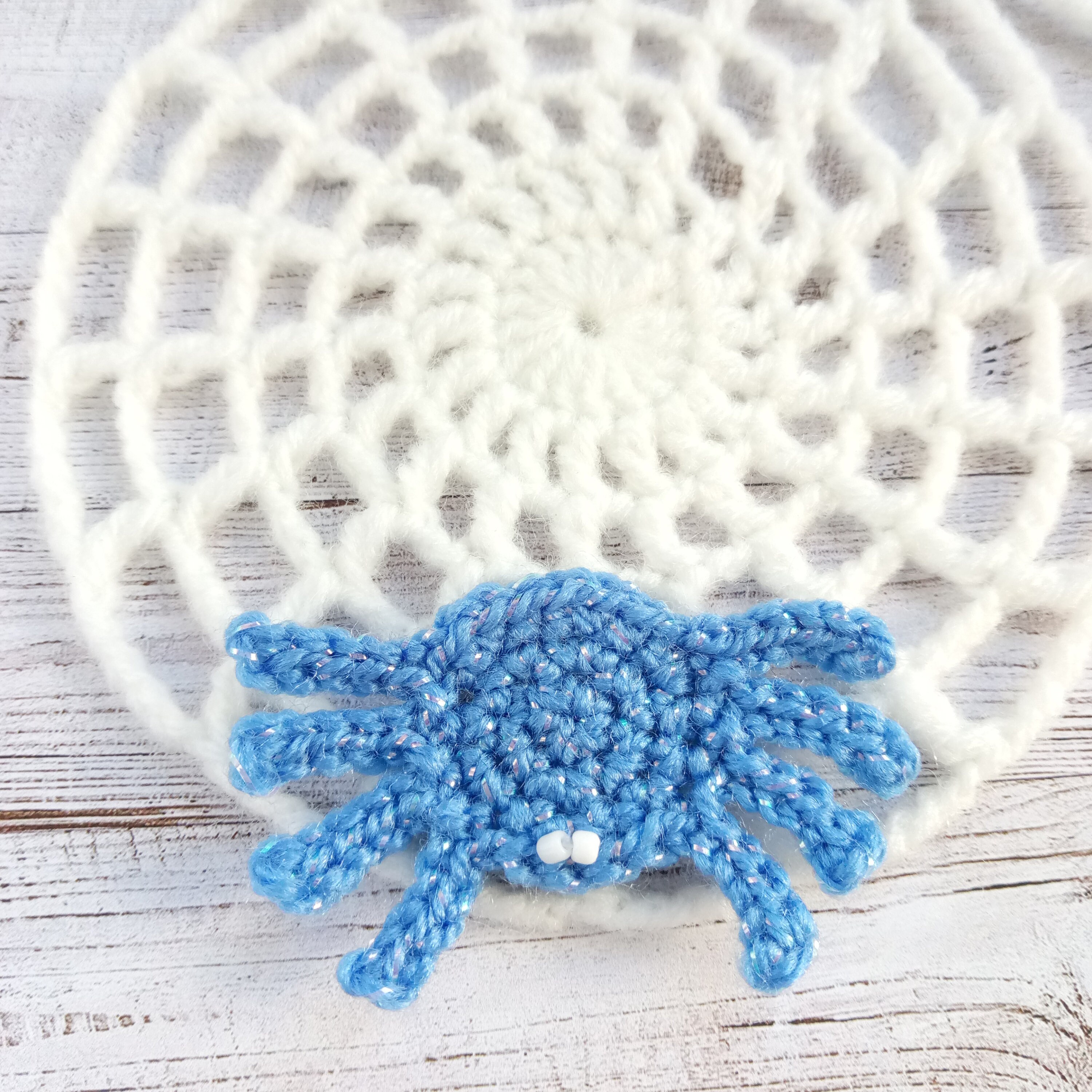 Crochet Halloween Coasters Pattern Decor Crochet Spider and Etsy
