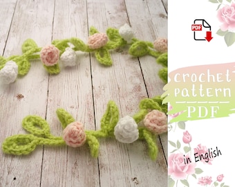 Мини-цветок крючком, Схема вязания цветка крючком