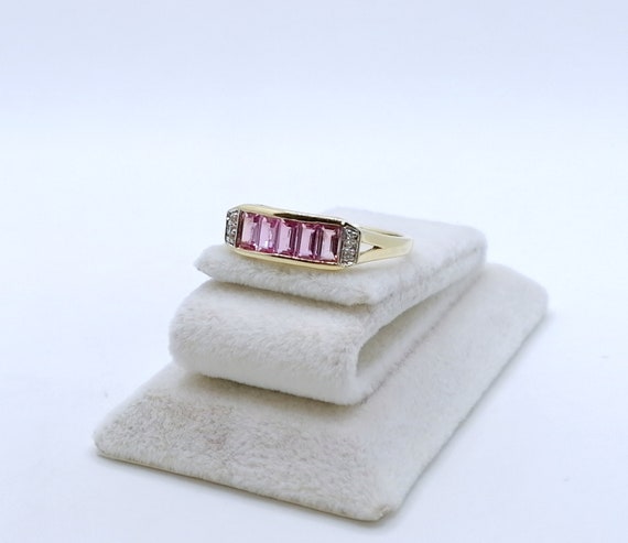 Ring Silber 925er Vergoldet mit Saphir Edelsteine… - image 10