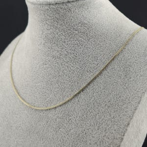 Gold 333 curb chain necklace image 6