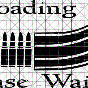 May include: Black and white graphic design with the text "Reloading Please Wait..." and an image of a magazine with bullets.