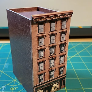 East Village Apartment Building (N) w/A&P Market , NYC – N (1:160) Scale Model Kit -- Illumination Ready!