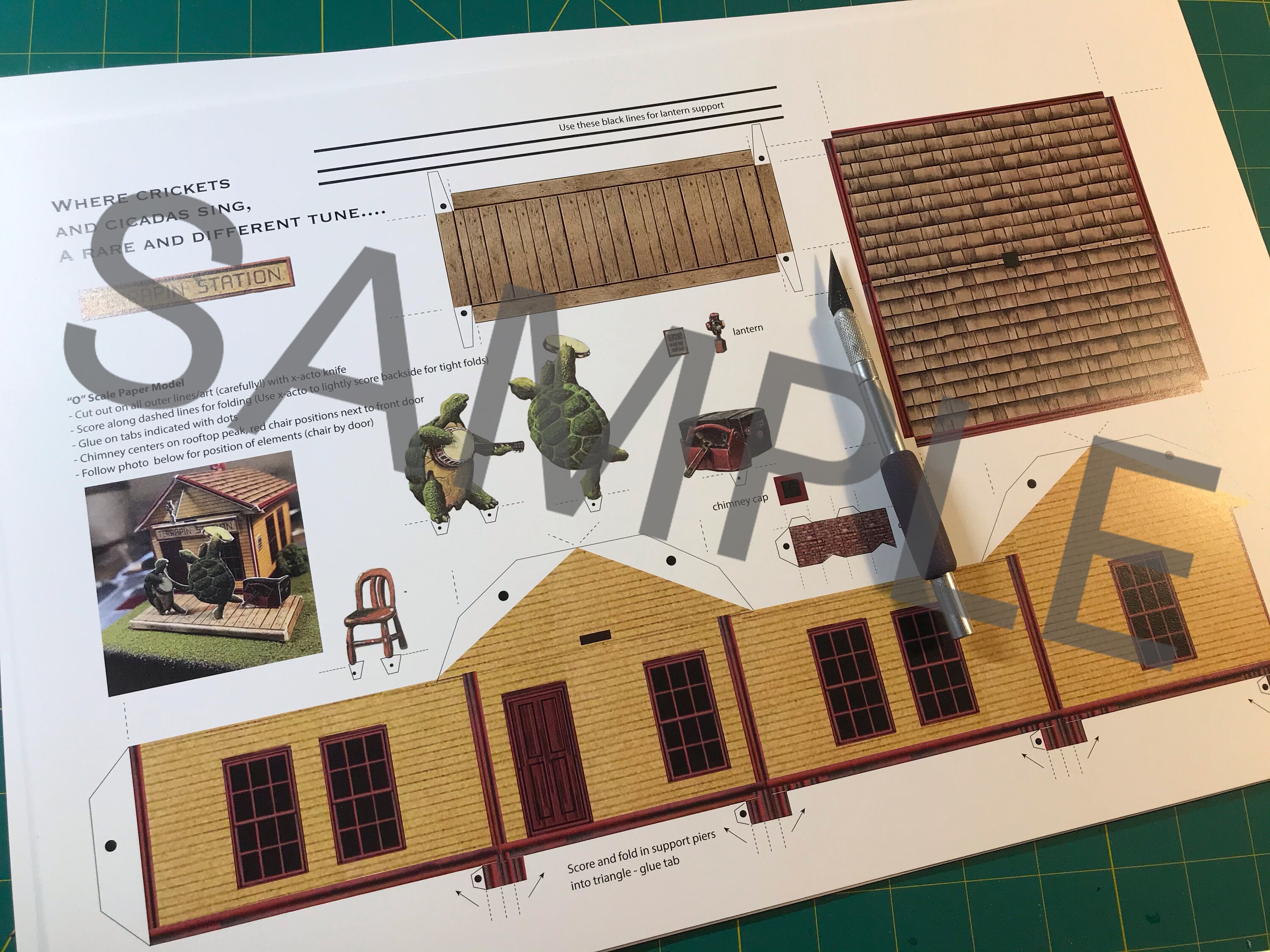 Terrapin Train Stop Scale Model Kit (O, HO and N Scale Choices) - Etsy