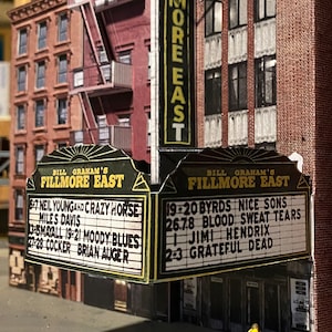 Fillmore East  (HO Scale), 1:87 Scale Model Kit