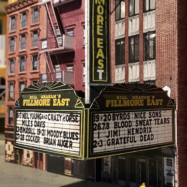 Fillmore East  (HO Scale), 1:87 Scale Model Kit