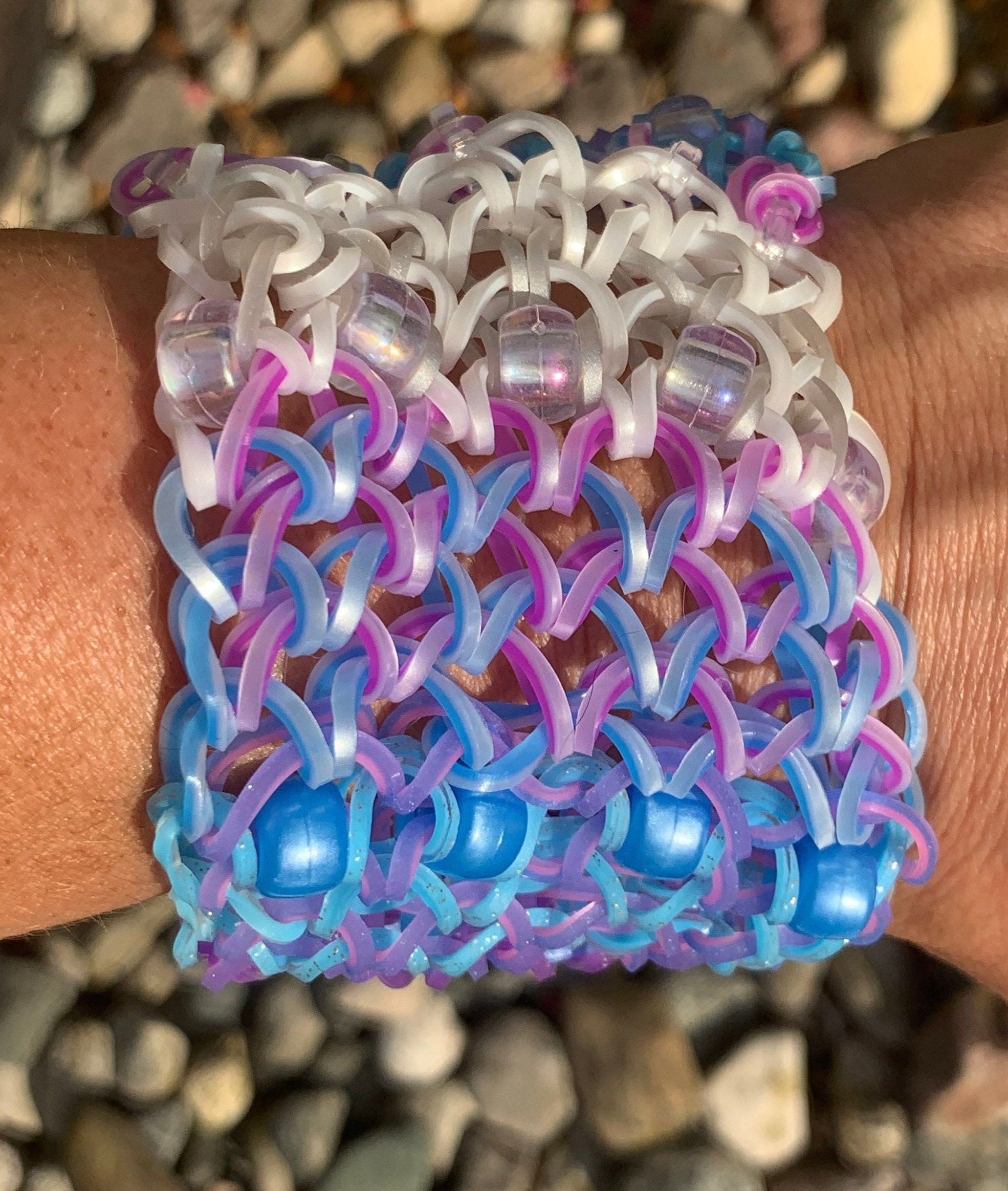 Rainbow Loom English - DRAGON SCALE BRACELET - Loom Bands, easy