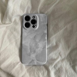 White Marble texture Phone Case,Cover for iPhone 16 Pro Max, 15 Plus, 14, 13, 12, 11,Protective Phone Case,Minimalist Phone Cases,Slim Tough