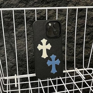 Anti-Drop Gothic Cross Phone Case,Shock Absorbing Phone Case,CH Phone Case,Gifts for Men,Gifts for Her iPhone 16 15 14 13 12 Plus Pro Max