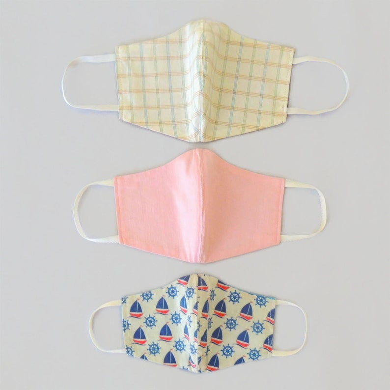 PDF face mask pattern Reusable facemask tutorial Reversible Etsy