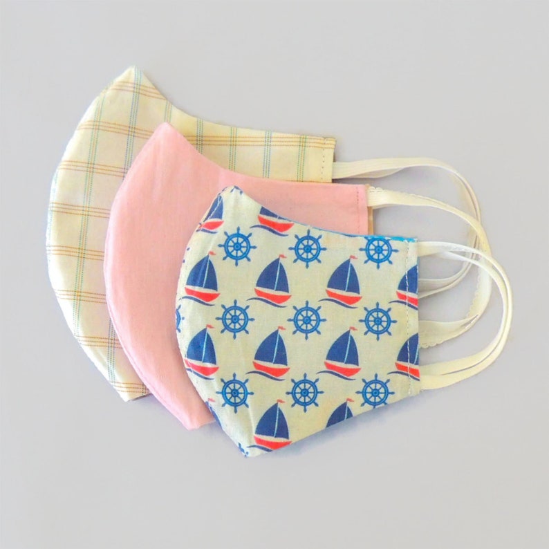 PDF face mask pattern Reusable facemask tutorial Reversible Etsy