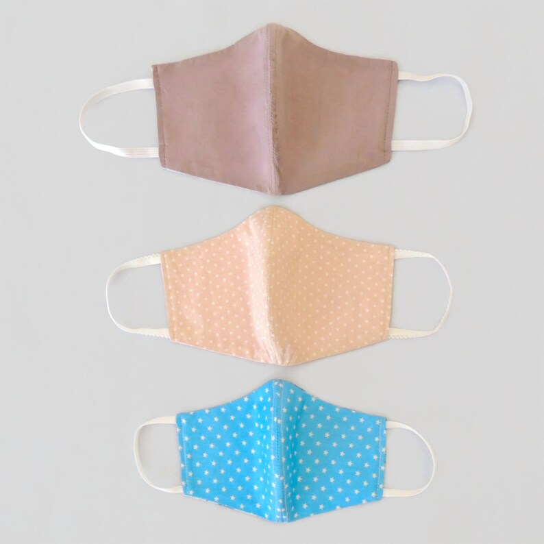 PDF face mask pattern Reusable facemask tutorial Reversible Etsy