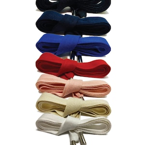Clothing Hoodie Drawstring Cord Rope -PANT-Flat Cotton with Metal Tips 55 Inch Replacement Drawcord String Clothing Hoodie Sewing - BR1115