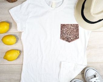 DIY Sew on Sequin Pocket Patches / 3 PCS