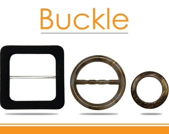 Unique Belt Buckle, Metal Covered, Coco O-ring, Plastic Finish. Sold By 3 & 5 FREE SHIPPING!