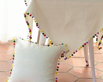 BEYOND TRIM Handmade Rainbow Pom Pom Ball Fringe Trim Ribbon Sewing Fabric DIY Craft - TL409