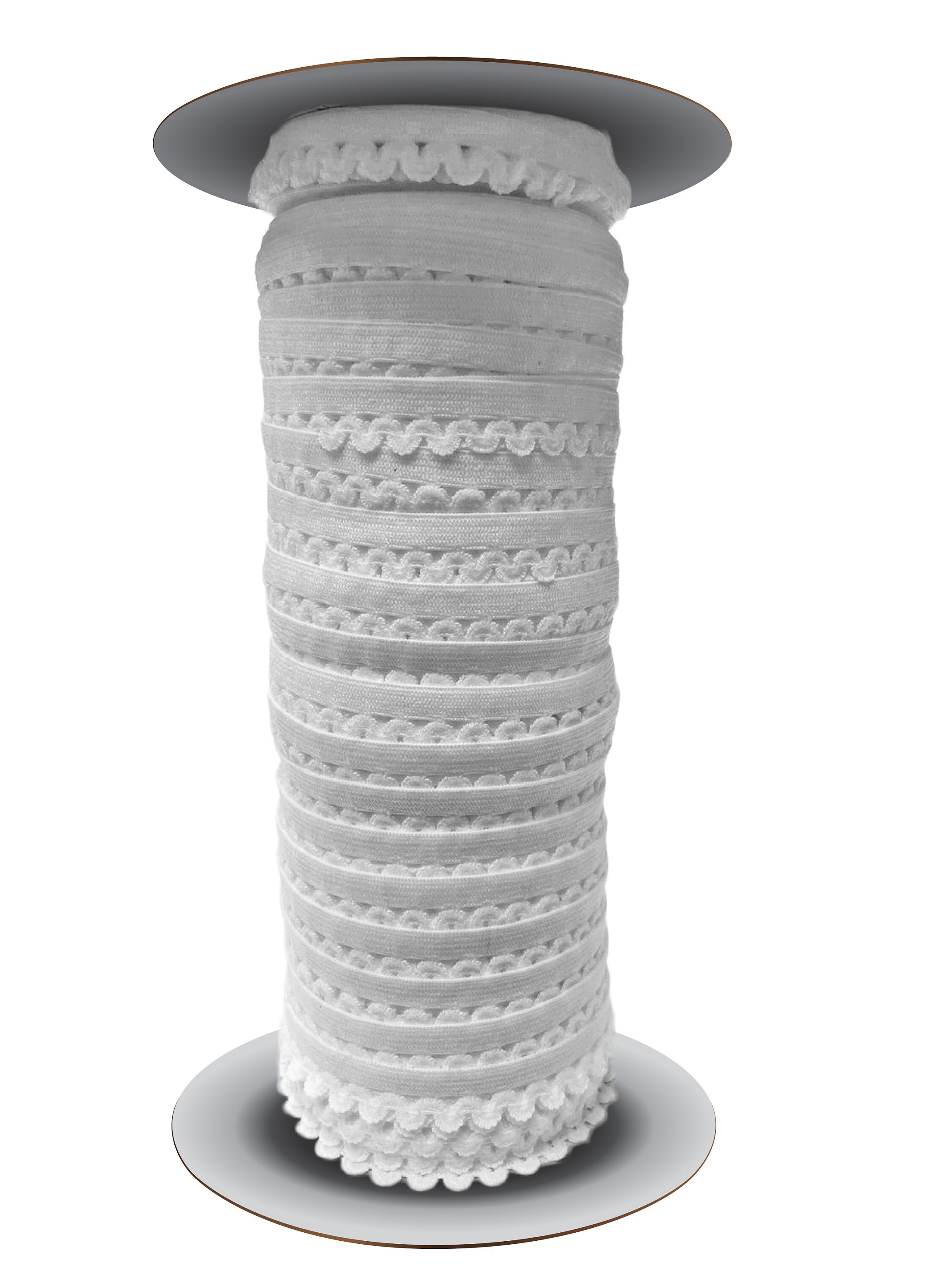 1/2 Inch Decorative Picot Elastic Trim with Lace Edging Etsy