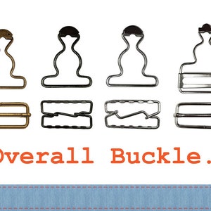 Dungaree Buckles With Overall Slider // Center Bar Moving Slider // Buckles by 1 set/ 5 set // FREE SHIPPING