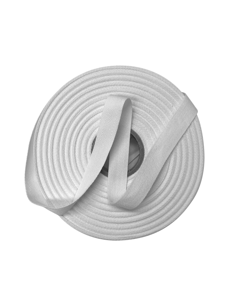 5 Yards Natural Cotton Twill Tape Choose Your Size 100 Etsy