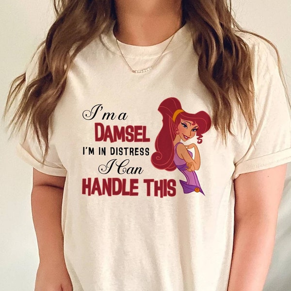 Hercules Meg I'm A Damsel I'm In Distress Shirt, Hercules And Megara Shirt, Girls Shirt, Valentine's Day Couple Shirt