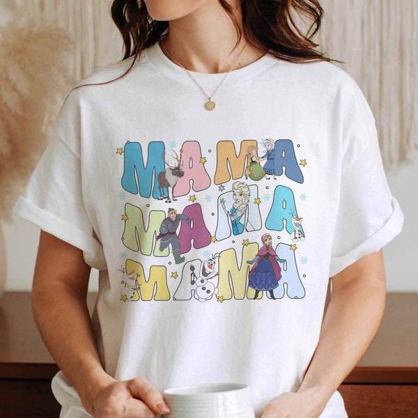 Disneyland Mama Frozen Shirt, Princess Mom Shirt, Frozen Mama Tee, Disneyworld Mother Day Shirt, Gift For Mom, Disneyland Vacation Tee