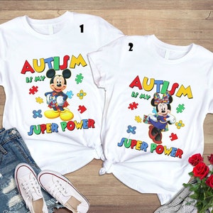 Mickey Minnie Autism Shirt | Gift For Autism | Autistic Pride Shirt | Autism Is My Super Power Shirt | Autism Awareness Shirt