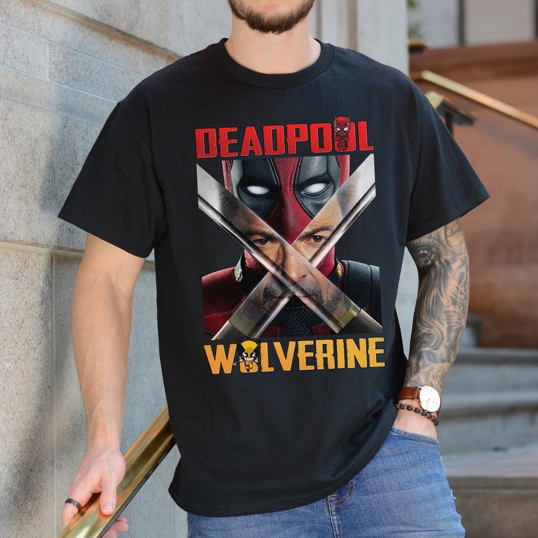 Deadpool and Wolverine Tshirt, Deadpool 3 Movie Shirt, Deadpool & Wolverine Shirt, Hugh Jackman