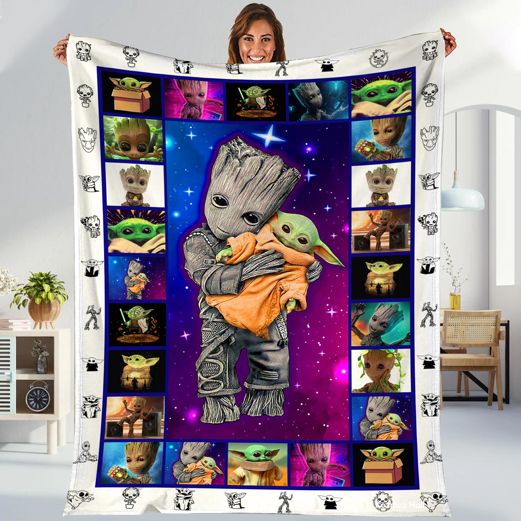Groot Fleece Blanket Etsy