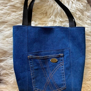Handtasche Jeanstasche Jeans Upcycling Bild 1
