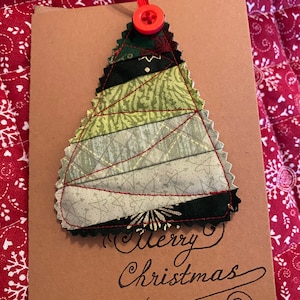 Weihnachtskarte Baum Weihnachtsbaum Stoff Weihnachtsschmuck Weihnachtsdekoration