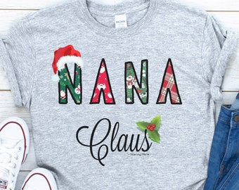 Nana Claus Shirt | Etsy UK