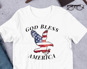Eagle American Flag tshirt, God Bless America, Freedom, American Flag Tshirt,  Patriotic, 4th of July shirt, Veteran shirts, Military shirts