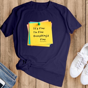 It&#39;s Fine I&#39;m Fine Everything is Fine Shirt, Introvert Tee, Funny Shirt, Sarcastic Shirt, I&#39;m Fine, Everything is Fine Shirt
