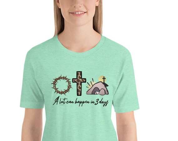 Jesus Easter Gift A Lot Can Happen In 3 Days Christian Cross T-Shirt Jesus Easter Gift A Lot Can Happen In 3 Days Christian Cross T-Shirt