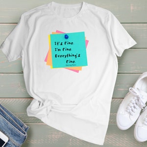 It&#39;s Fine I&#39;m Fine Everything is Fine Shirt, Introvert Tee, Funny Shirt, Sarcastic Shirt, I&#39;m Fine, Everything is Fine Shirt