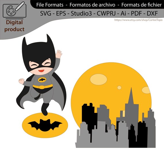 Batbaby Cake Topper Superhero Baby Shower Digital File Etsy