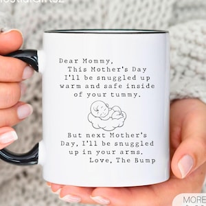 Presente para nova mãe, carta da barriga, presente para mamãe de primeira viagem, futura mamãe, presente personalizado para gravidez, presente de lembrança para o dia das mães, 1º dia das mães