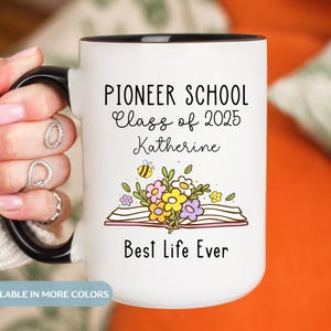 Aangepaste koffiemok pioniersschool, gepersonaliseerd beste leven ooit, JW Pioneer-cadeau, JW afstudeercadeaus, Pioneer School 2025-cadeau