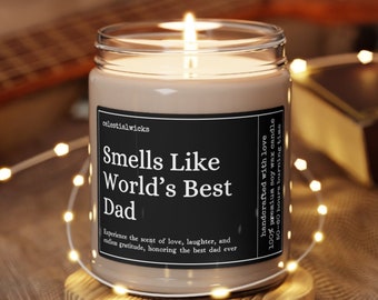 Smells Like Worlds Best Dad, Fathers Day Candle, Dad Birthday Gift, New Dad Gift, Dad Appreciation, Grandpa Gift, Gift For Men, Husband Gift