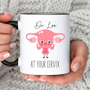 Custom OBGYN Gift, Personalized Doctor Name Cute Coffee Mug, OBGYN Thank You Appreciation, Graduation, Midwife, Gynecologist, Obstetrician