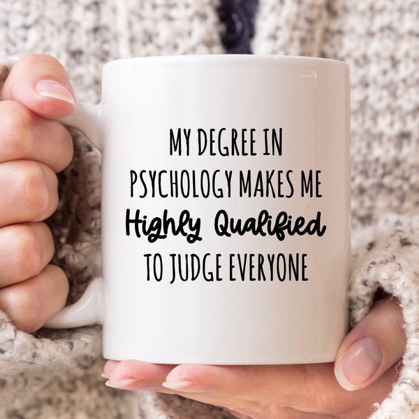 Funny Psychology Mug, Psychology Student Gift, Clinical Psychology Major, Forensic Psychology, Psychologist Mug, My Degree In Psychology