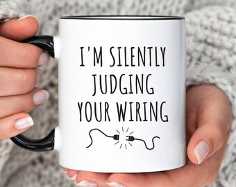 Electrician Mug Gift, Funny Electrician Coffee Cup, Contractor Gift, Gift For Dad, Electrician Apprentice, Gift For Her, Electrician School