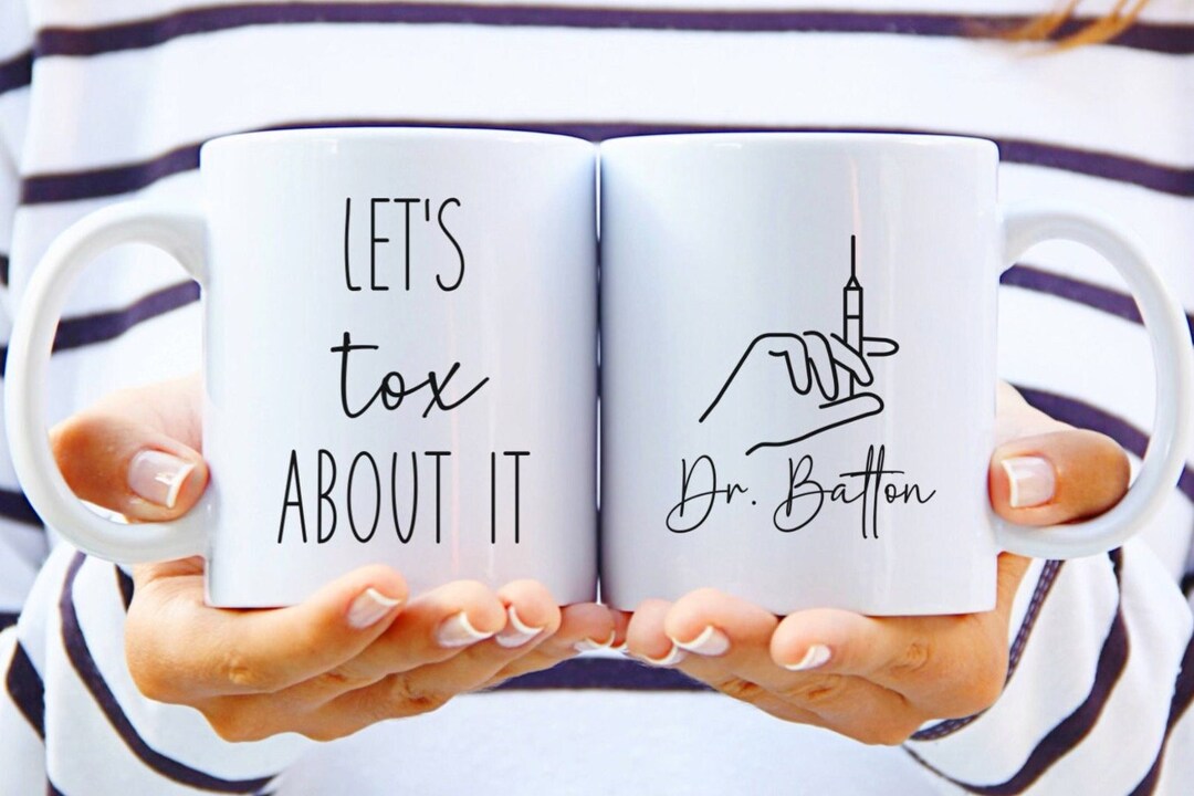 Cosmetic Injector Custom Mug, Funny Botox Gift, Med Spa Decor ...