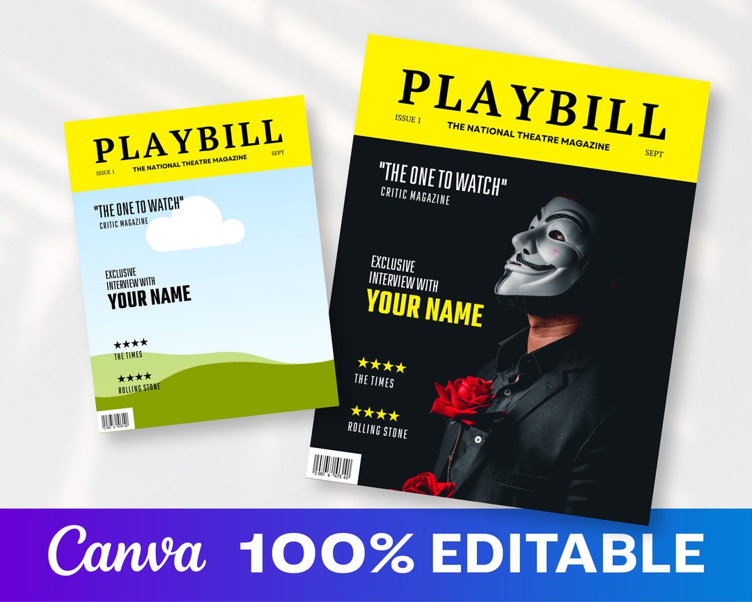 Playbill Template Canva Playbill Template Canva