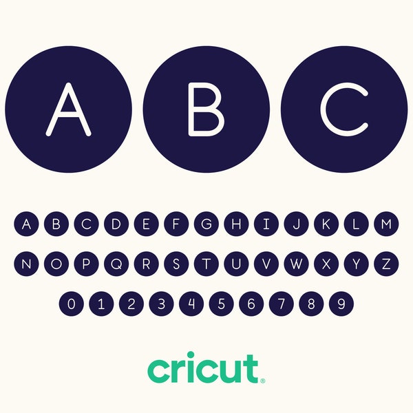 Circle SVG Letters | DIY SVGs | Custom Font | Cut File Cricut | Birthday Party | For Silhouette Cut Files | PNG Letters | Vector Shapes