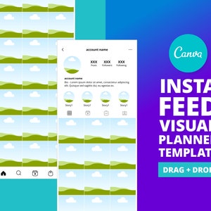 WOW! Instagram Feed Planner | Canva Template | Engagement Booster | Hashtag | Canva | Instagram Theme Aesthetic | Boho | Skincare | Fashion