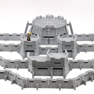 Large Bundle of Wall of Saints Defence line Kits Scenery Terrain for 28mm Tabletop Miniature Wargaming