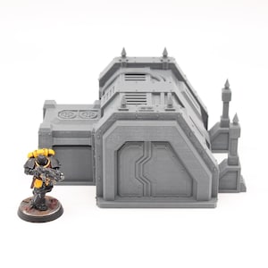 DoW Style Chapter Barracks Sci Fi Building Scenery Terrain for 28mm Tabletop Miniature Wargaming