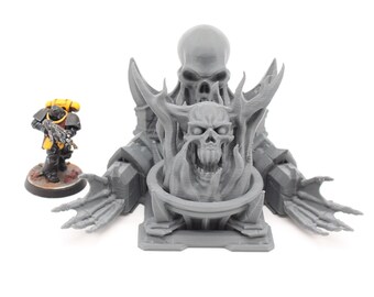 3D Printed Chaos Demon Altar Scenery Terrain for 28mm Tabletop Miniature Wargaming