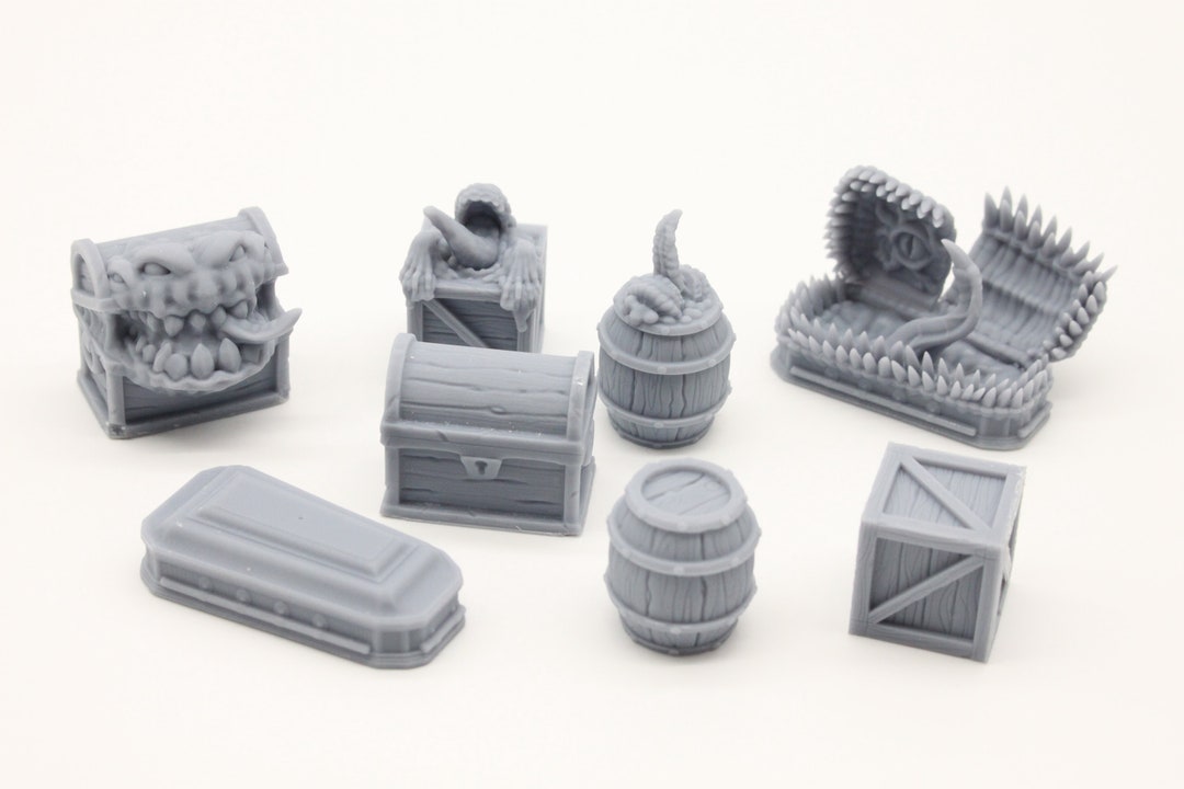 3D Printed Mimic Dungeon Miniatures Pack for Dungeons and - Etsy