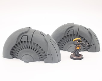 3D Printed Futuristic Sci-Fi Plasma Generators Scenery Scatter Terrain for 28mm Tabletop Miniature Wargames